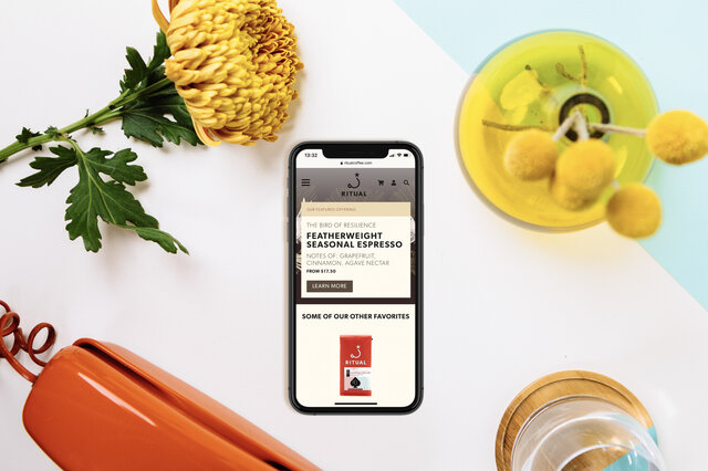 home page on iphone