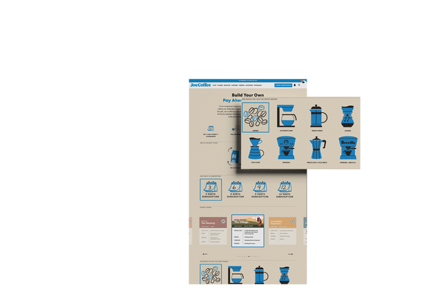 joe subscription builder screenshot