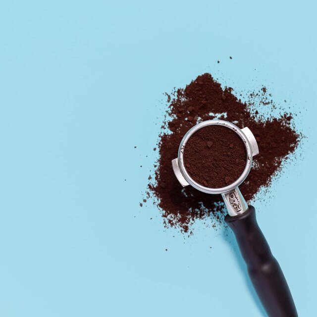 portafilter and grounds