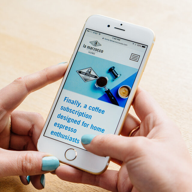 subscription landing on iPhone