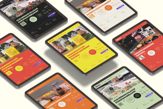 Oliver's site on a variety of iPads