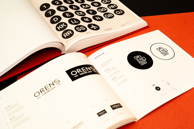 Oren's brand book and social logos