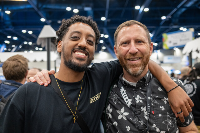 Andy Sprenger and friend from Sweet Bloom