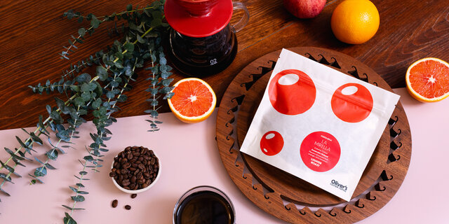 Oliver's Coffee Packaging, Cherry Bag