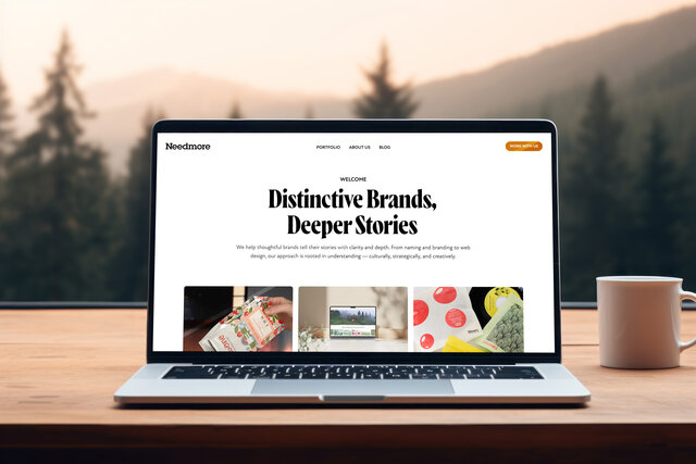 Our new website's home page
