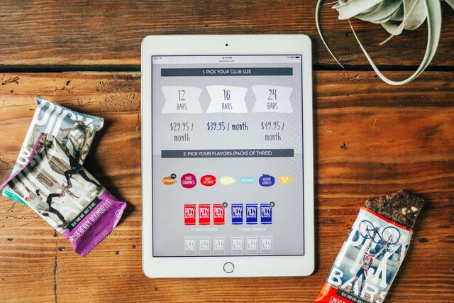 Picky Bars club iPad