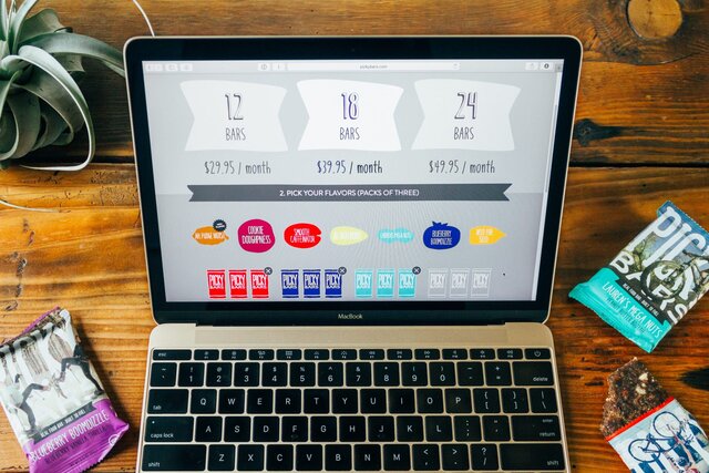 Picky Bars club laptop