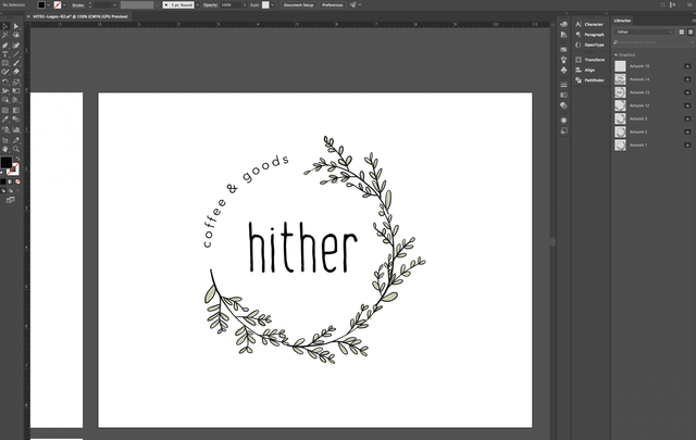 Final logo Refined in Adobe Illustrator