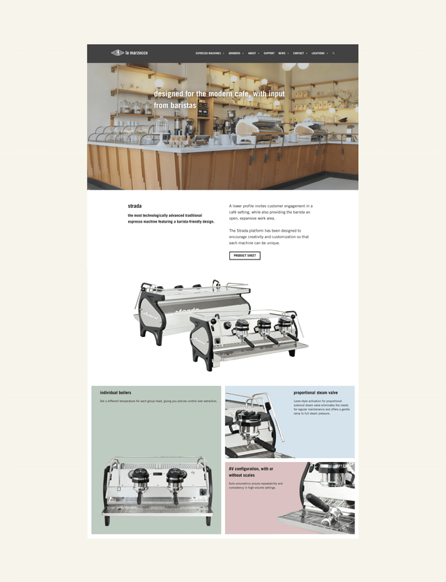 Strada Machine Page