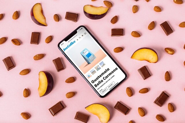 another example of the website on an iPhone