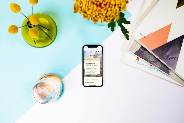Ritual News landing page. The first article says "Meet us in Napa."