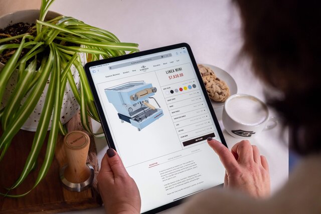 Mini Configurator on an iPad