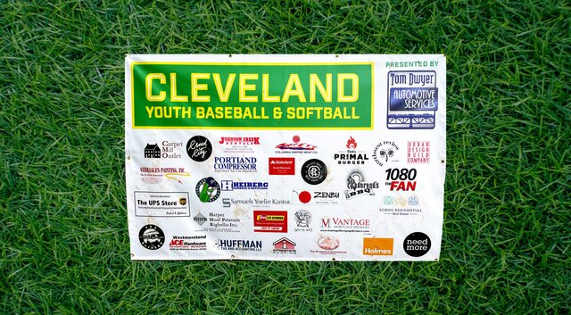 Cleveland banner with all supporters