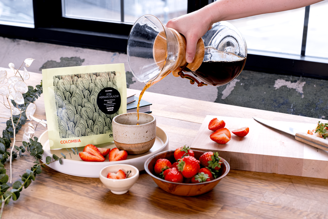 Oliver's Custom Coffee Colombia packaging