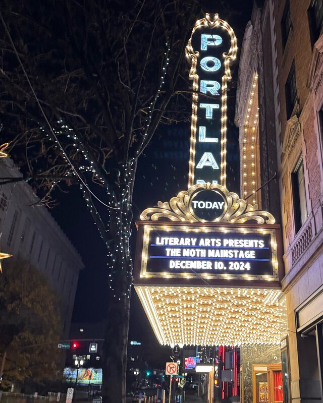 The Moth on the marquee