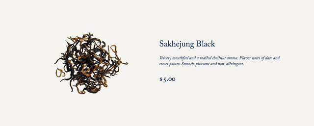 Tao of Tea typography highlight