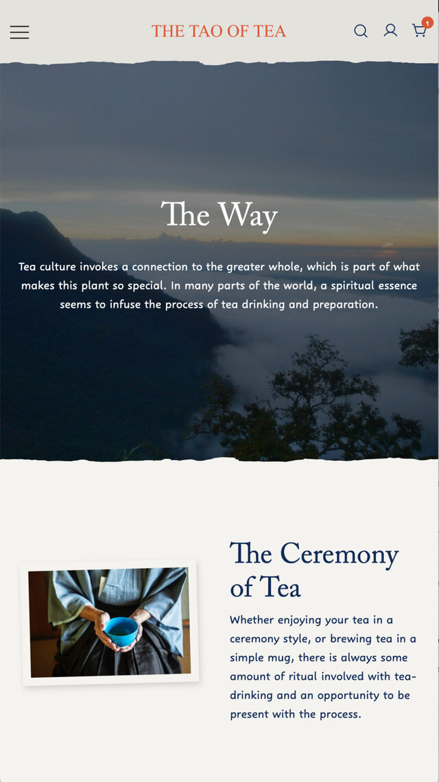 iPhone screenshot of The Way page
