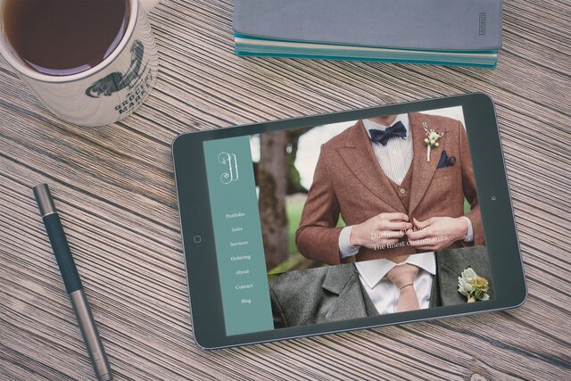 Duchess Clothier website on iPad