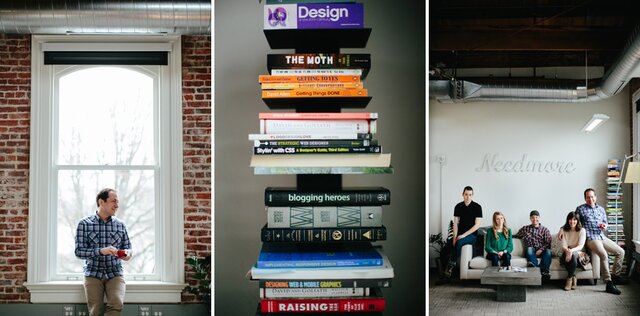 Various images of the Needmore studio