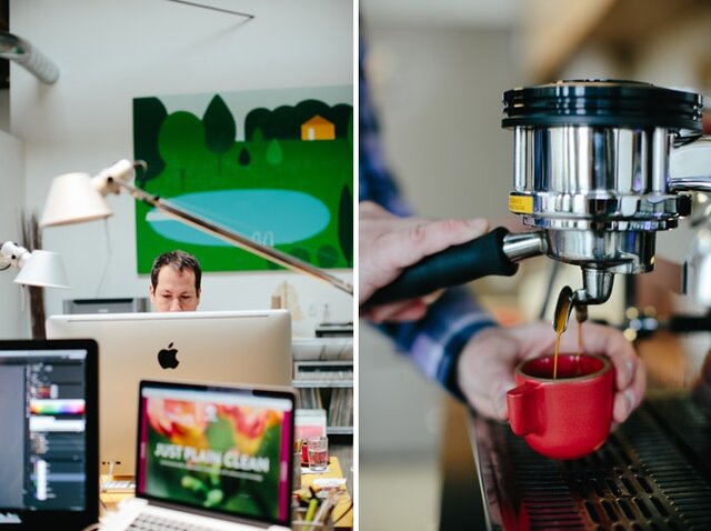 Needmore Studio and espresso shot, shot by Ashley Forrette