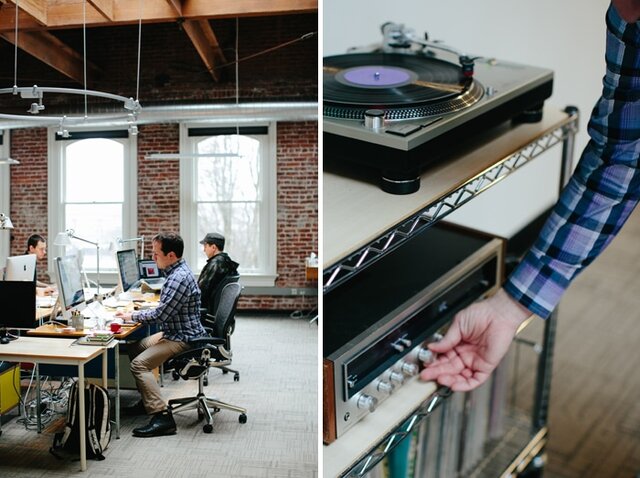 Needmore Studio and vinyl, shot by Ashley Forrette