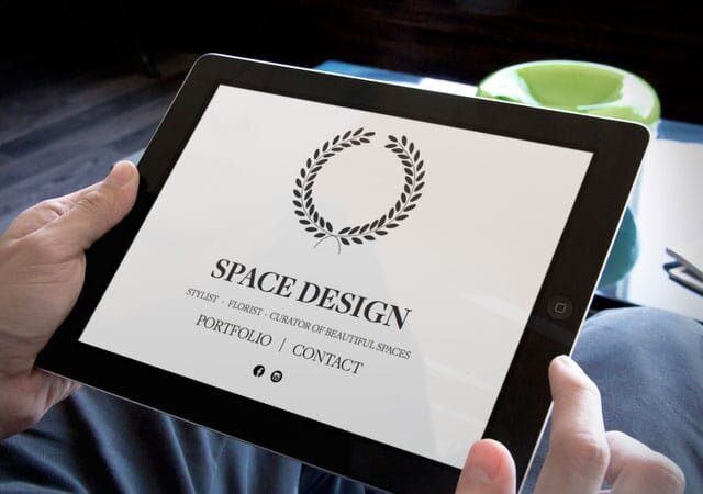 Space Design home page, website by Needmore Designs